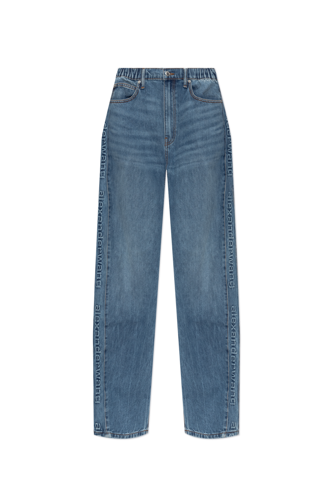 Alexander Wang Jeans with embossed logo on the legs